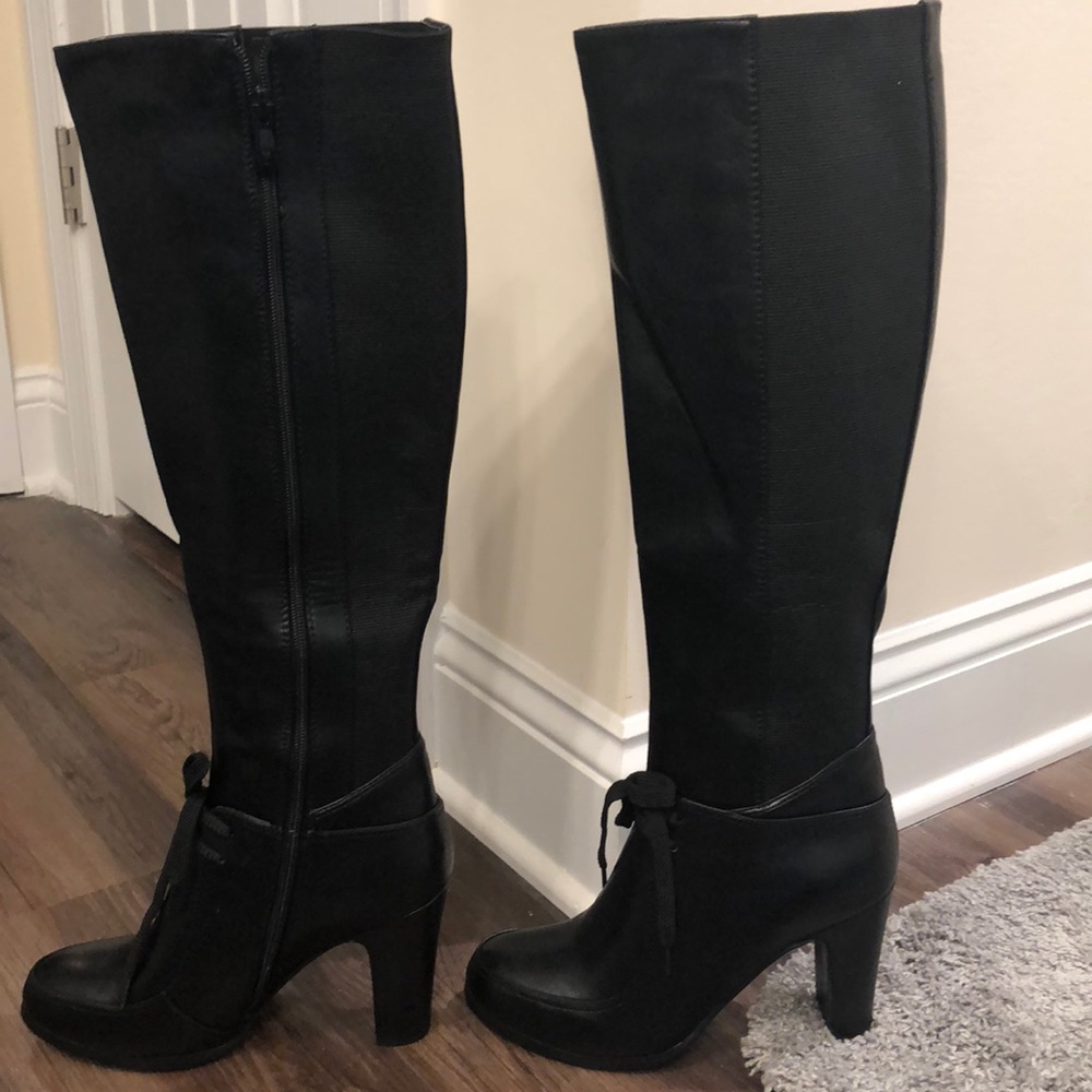 French blu knee high boots( brand new)